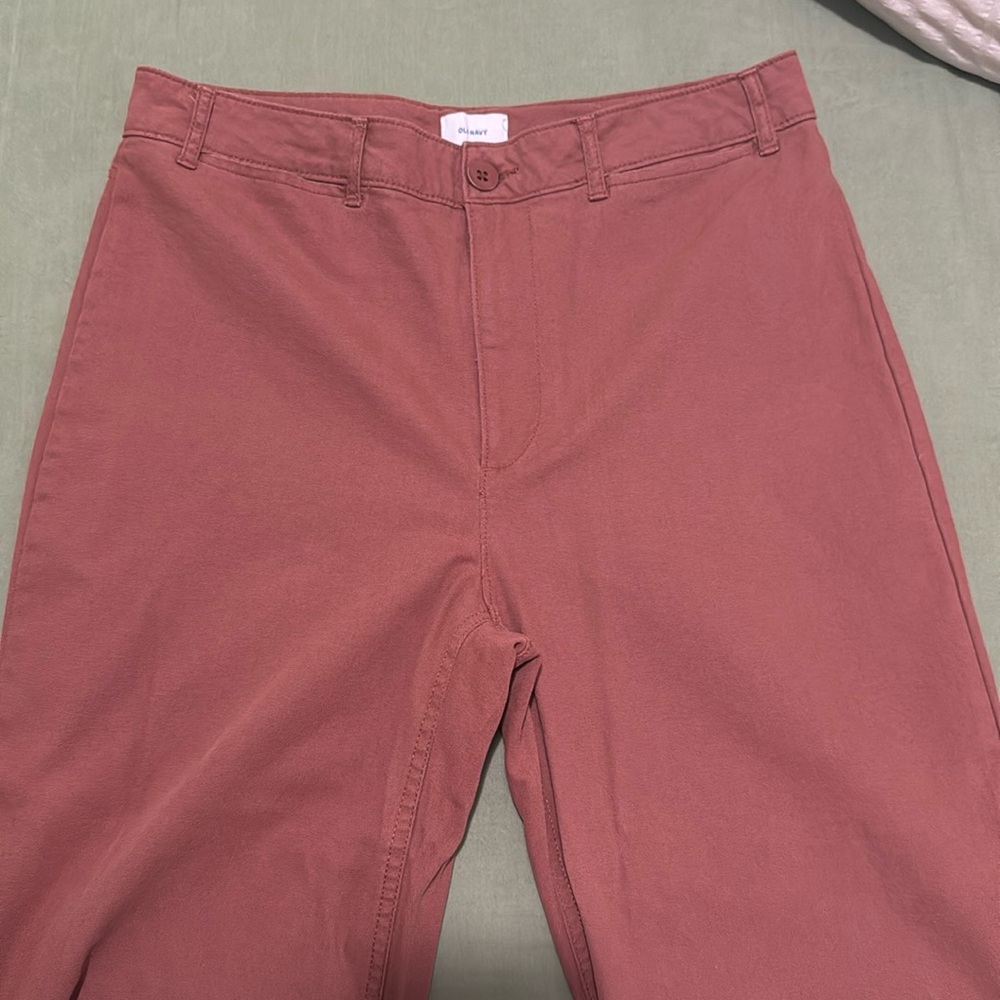 Old Navy High-Waisted Slim Wide-Leg Chinos (Petite)